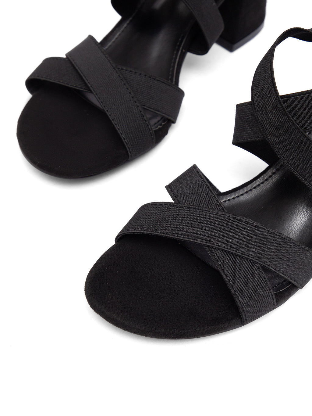 New Style Pointed-toe Open-toe Sandals With Side Cutouts And A Square Heel