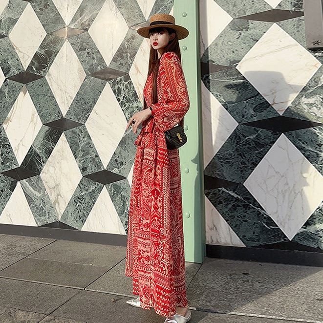 Battle Robe Long-sleeve Sexy New Autumn Dress