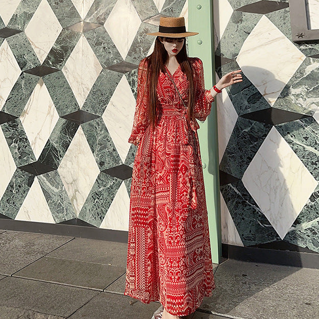 Battle Robe Long-sleeve Sexy New Autumn Dress
