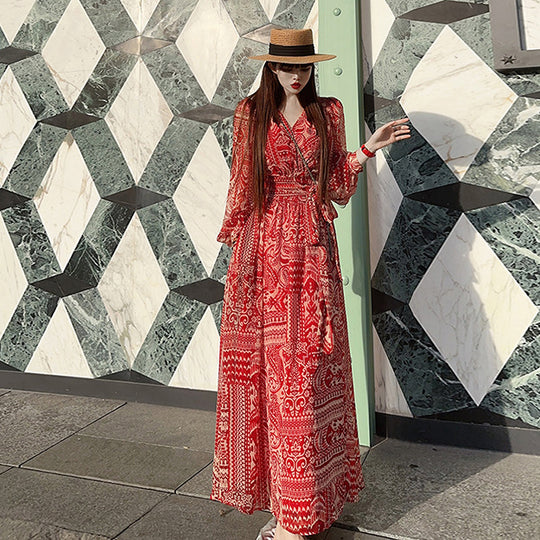 Battle Robe Long-sleeve Sexy New Autumn Dress