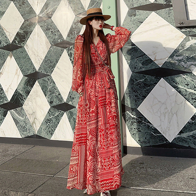 Battle Robe Long-sleeve Sexy New Autumn Dress