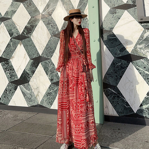 Battle Robe Long-sleeve Sexy New Autumn Dress